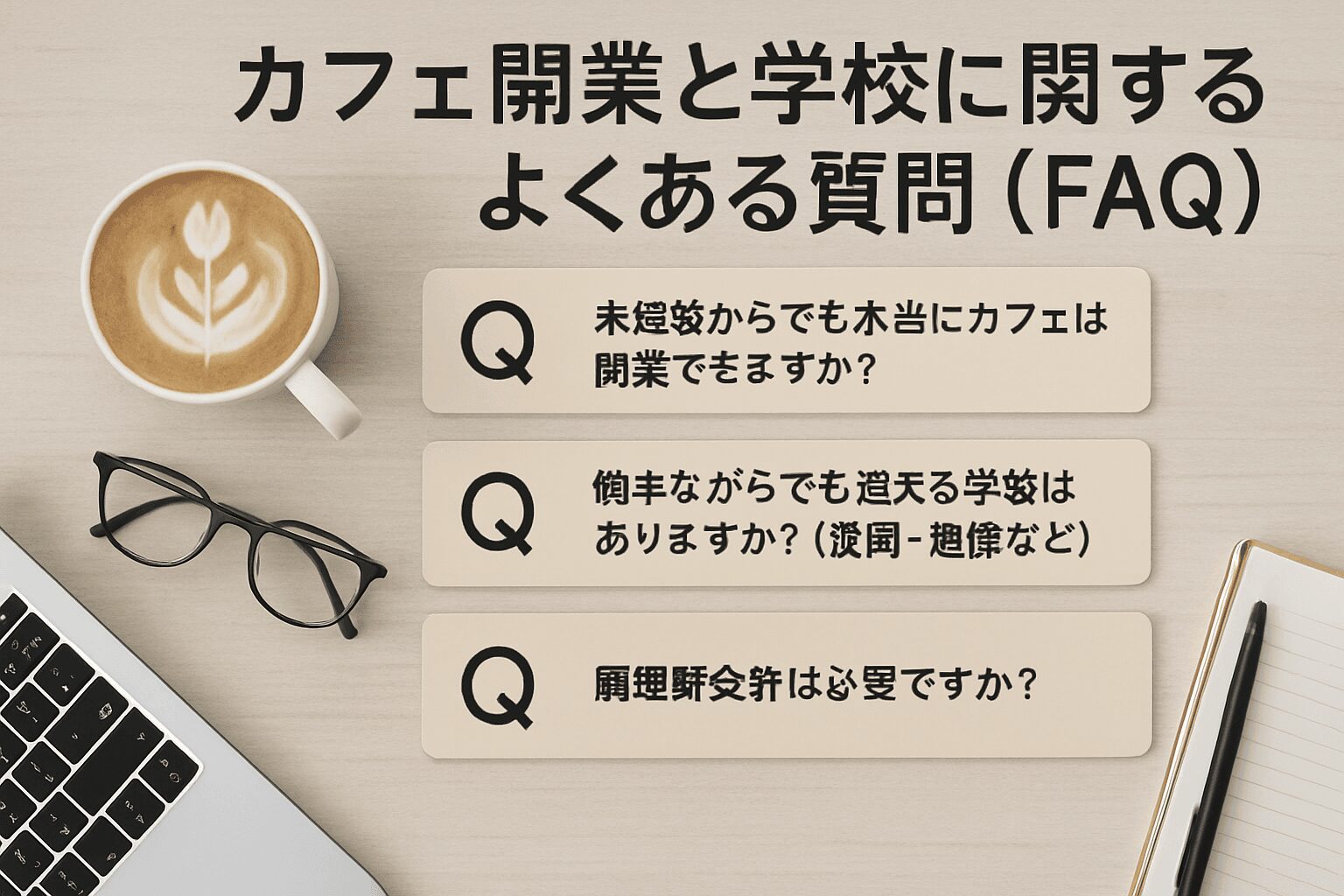 カフェ開業と学校に関するよくある質問（FAQ）
